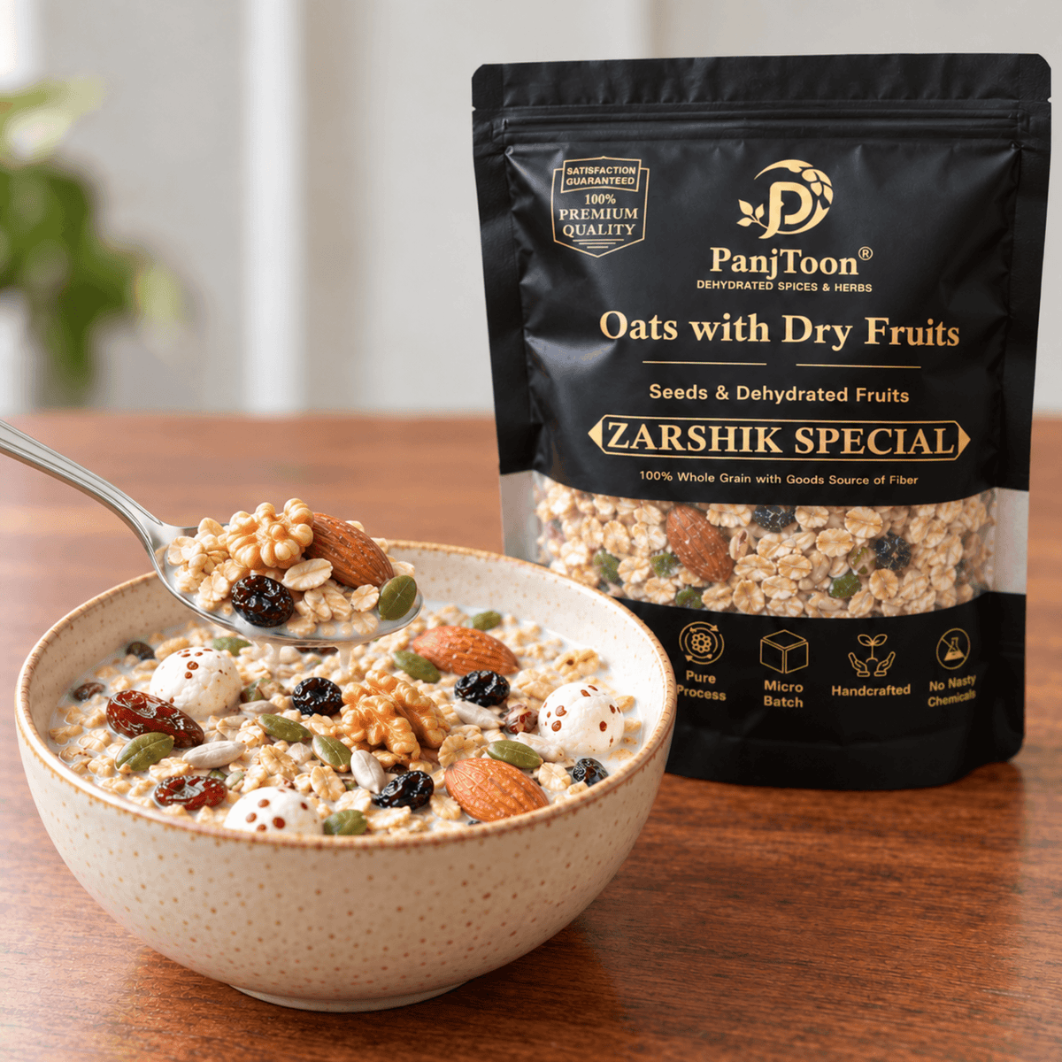 Panjtoon Zarshik Special - Oats, Nuts & Seeds