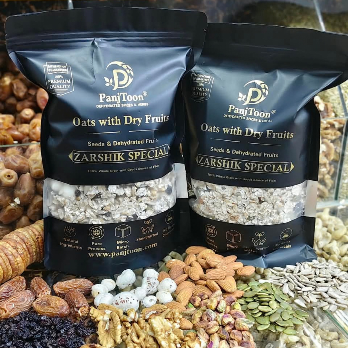 Panjtoon Zarshik Special - Oats, Nuts & Seeds